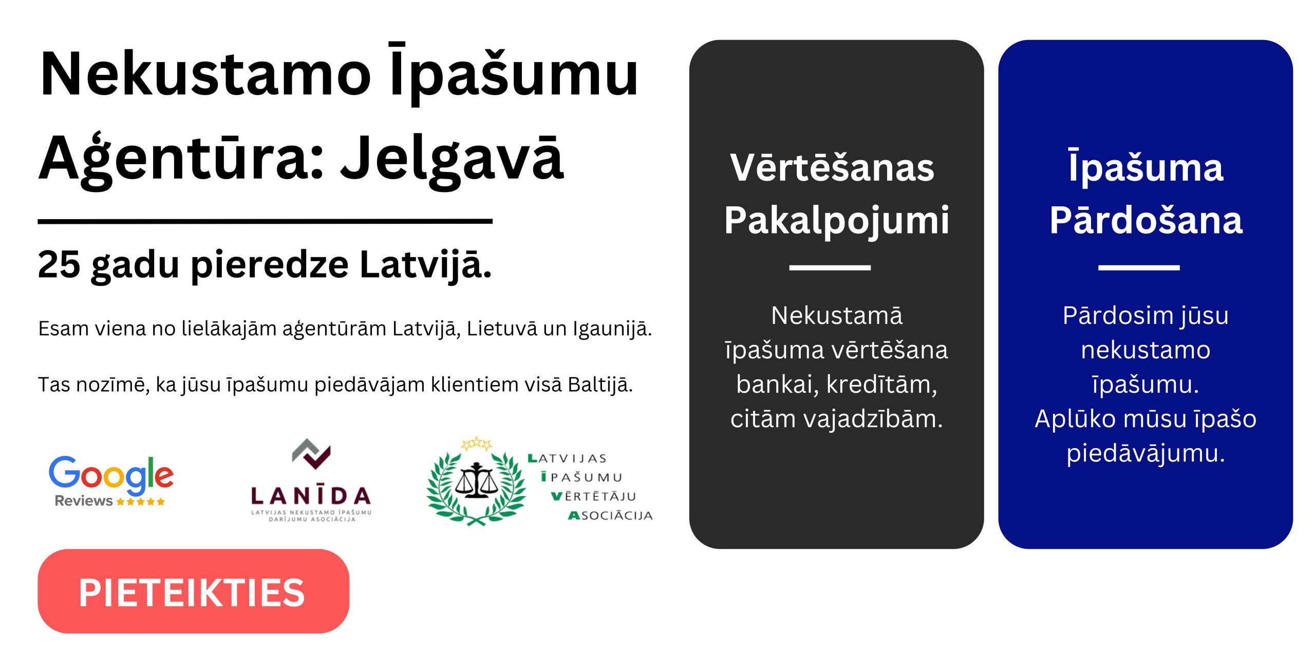 PIETEIKTIES NEKUSTAMA IPASUMA VERTESANAI JELGAVA